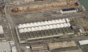 dry dock overhead view