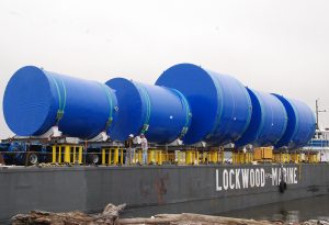 PCC tanks on dock